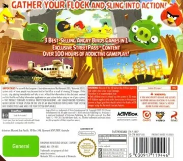 Angry Birds Trilogy (Usa) box cover back